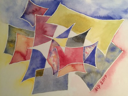20170316: Kleurenoefening 30x40 aquarel