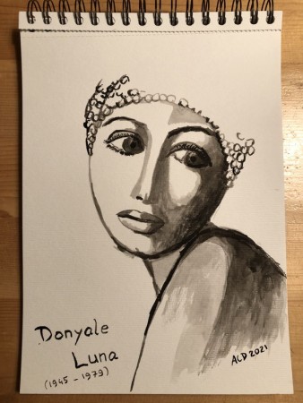 20210312: An Ode To Woman: 30 dagen achter elkaar een portret. historie, inkt A4